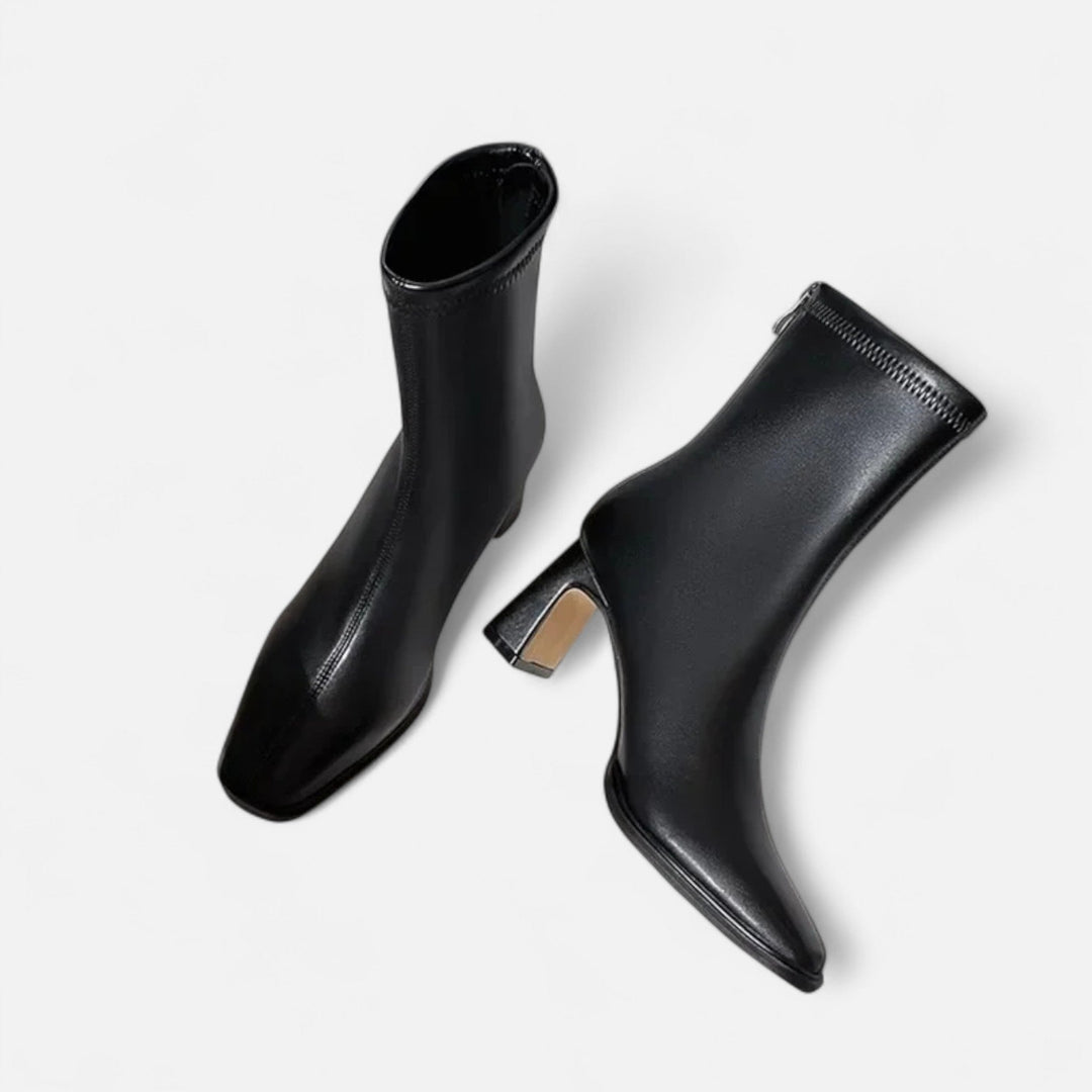 Women’s Winter Square Toe Ankle Boots | Heeled