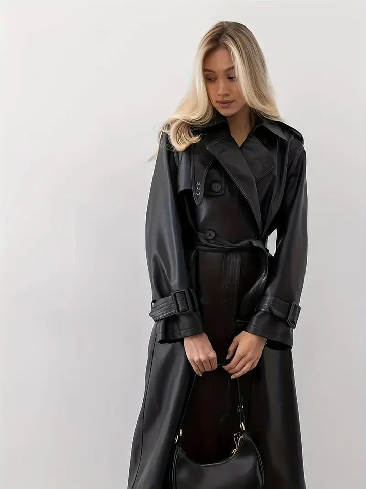 Women's Long Trench Coat | Belted