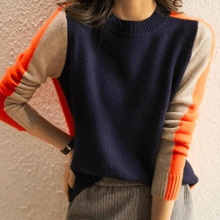 Women's Stripe Crew Neck Knit Jumper | Winter