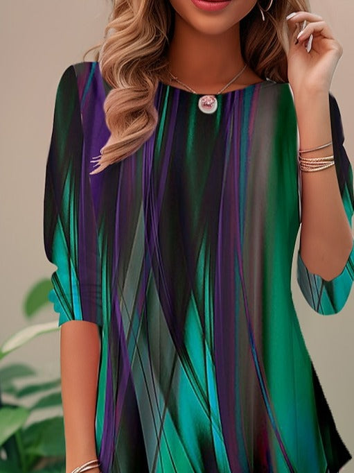 Women's Abstract Print Blouse | Casual