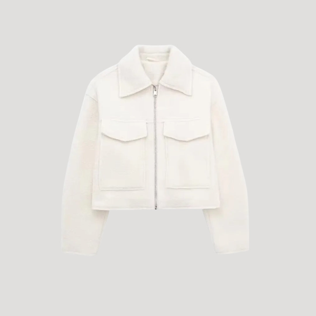 Women’s Cropped Zip-Up Jacket | Winter