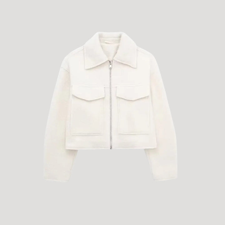 Women’s Cropped Zip-Up Jacket | Winter