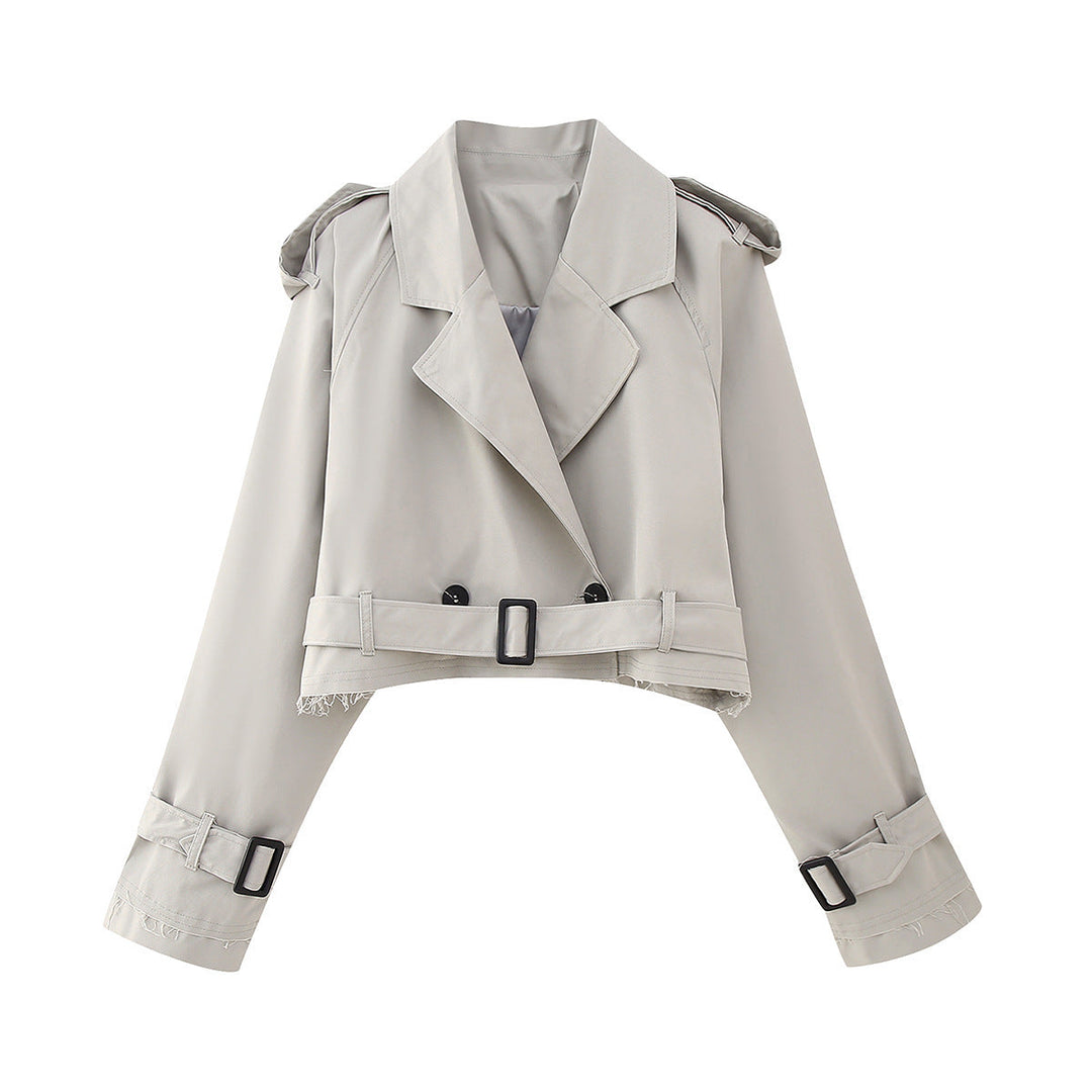 Women's Belted Trench Jacket | Cropped
