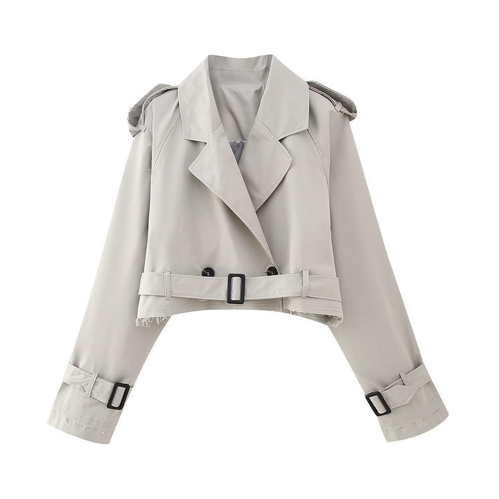 Women's Belted Trench Jacket | Cropped