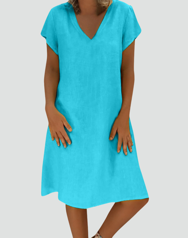 Women's Summer Loose Fit Dress | Midi