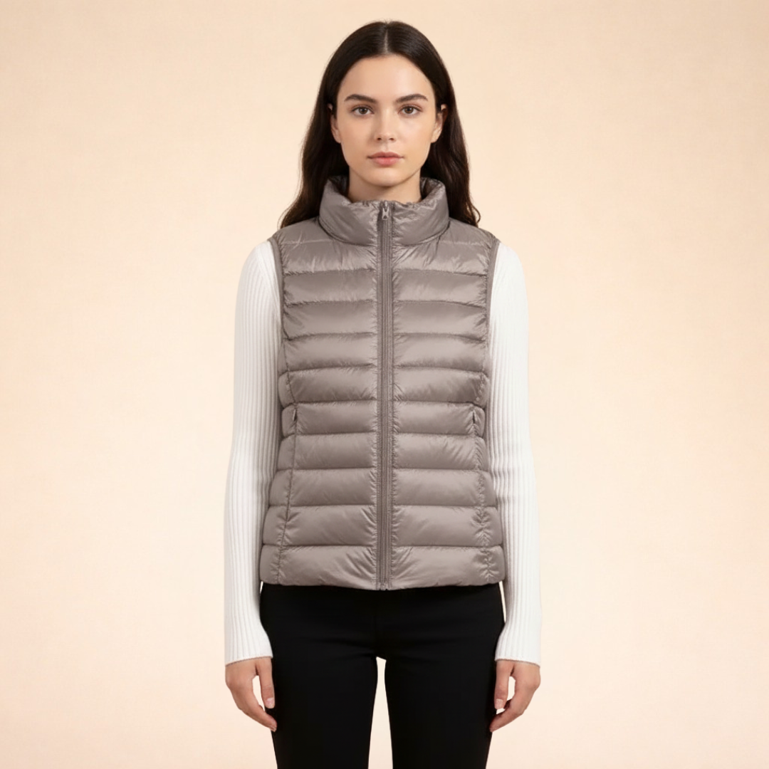 Women's Quilted Puffer Vest | Zip Up