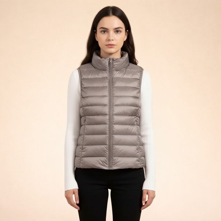 Women's Quilted Puffer Vest | Zip Up