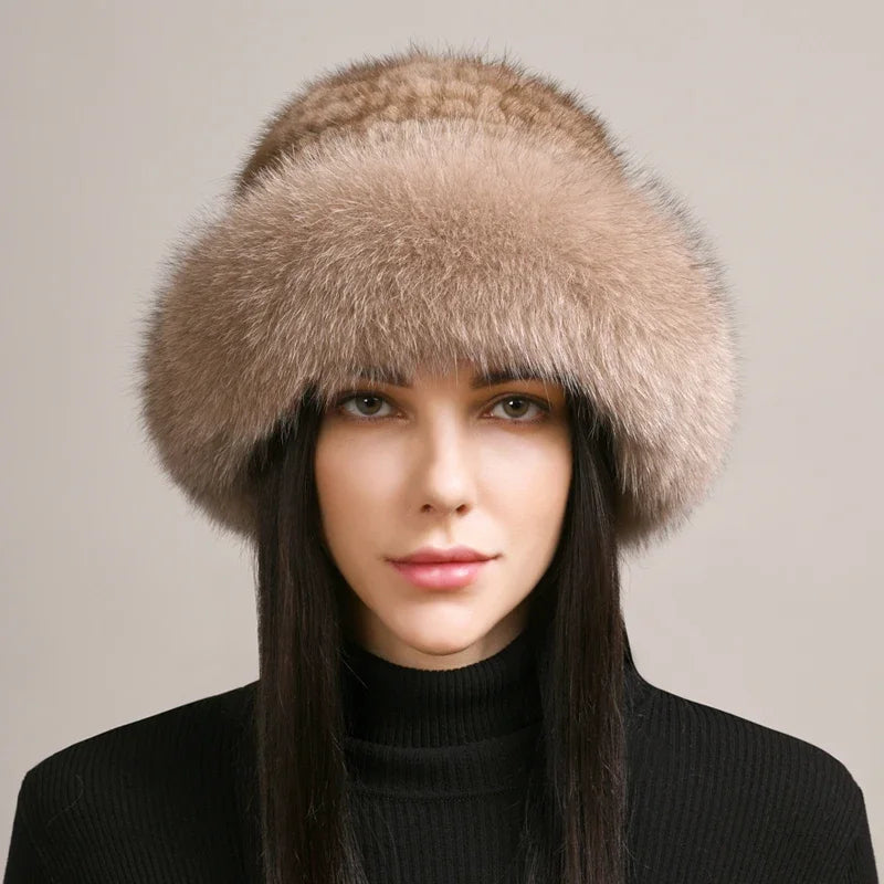 Women's Winter Russian Style Fur Hat | Warm