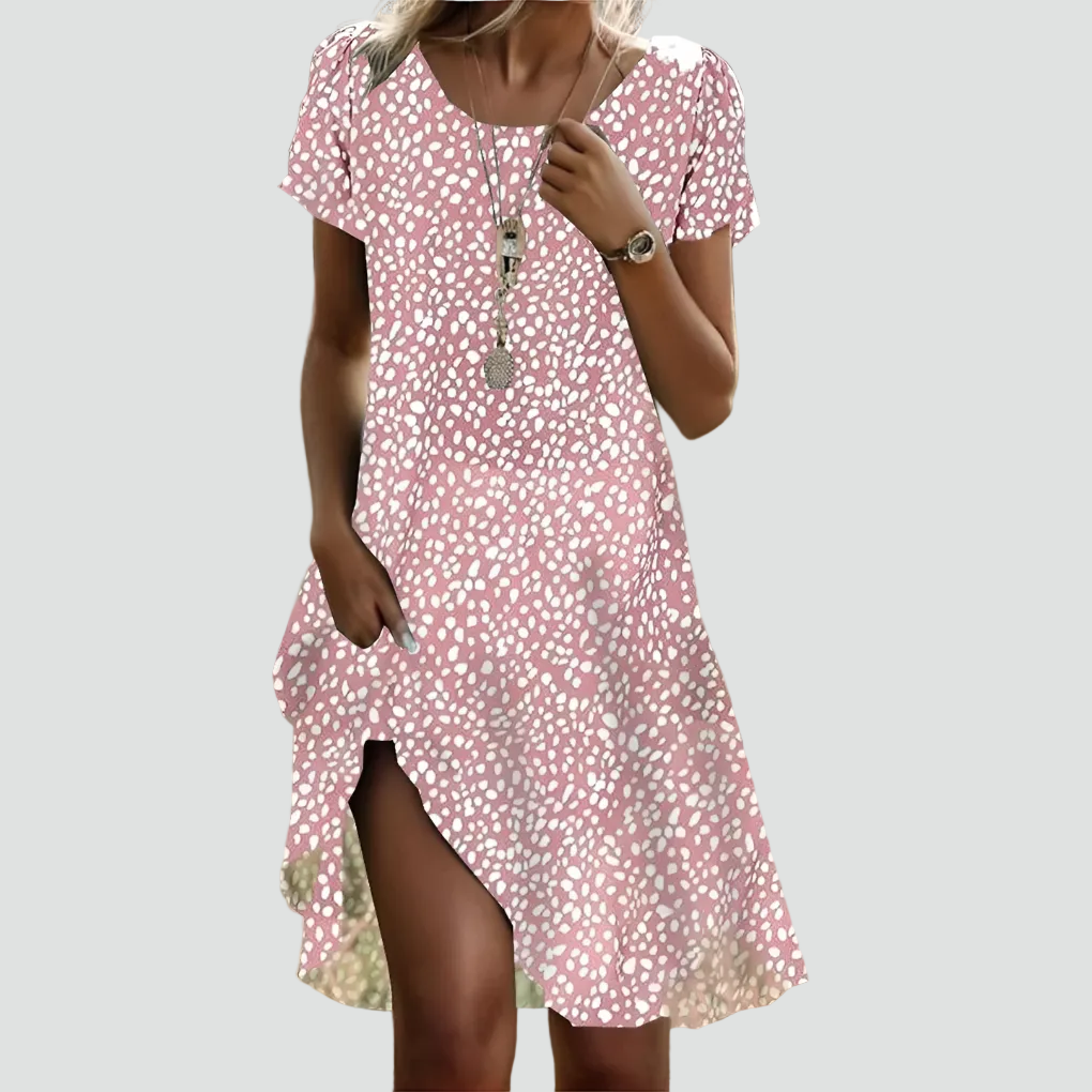 Women's Flowy Printed Summer Dress | Midi