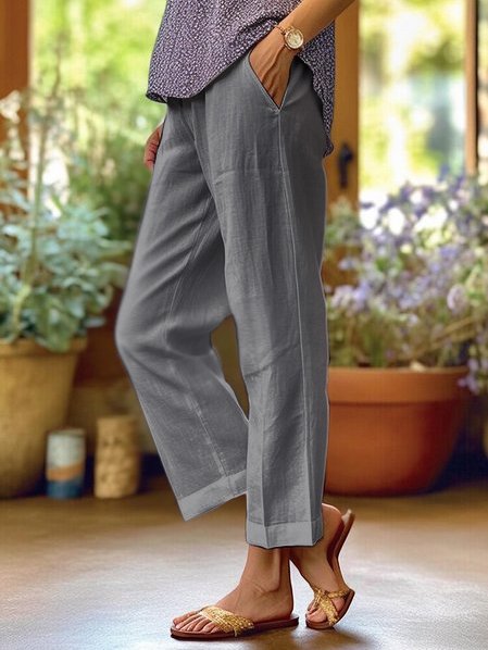 Women's Straight Leg Summer Trousers | Casual