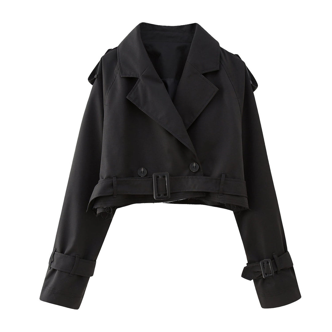 Women's Belted Trench Jacket | Cropped