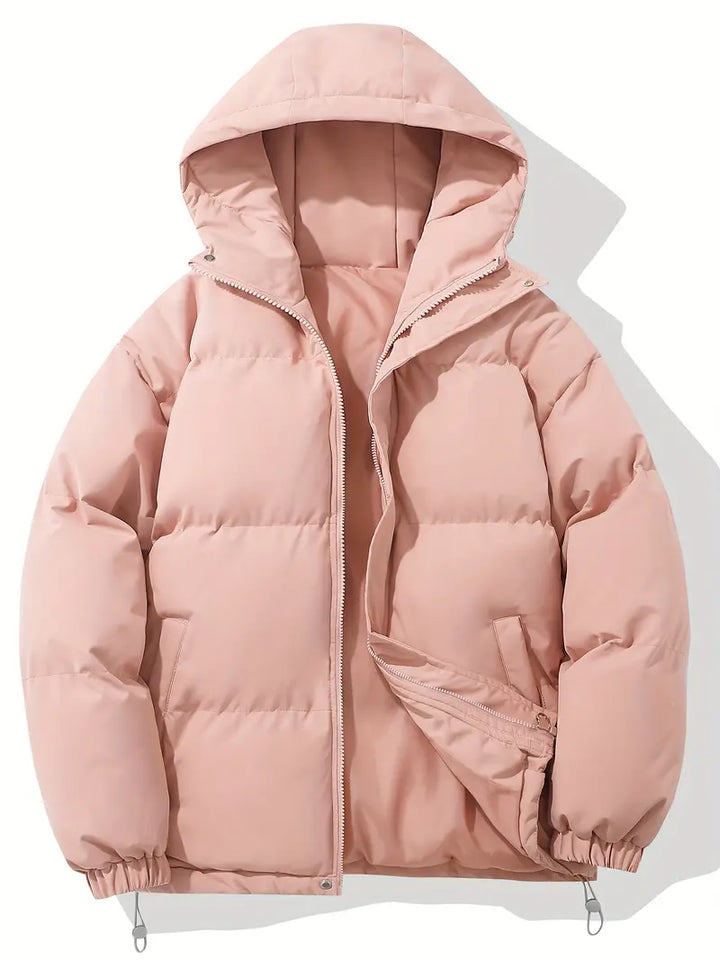 Women's Winter Zip Up Puffer Jacket | Hooded