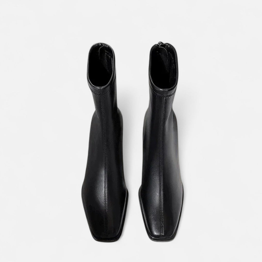 Women’s Winter Square Toe Ankle Boots | Heeled