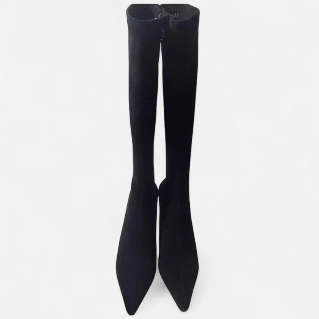 Women’s Zip Winter Knee High Boots | Heel