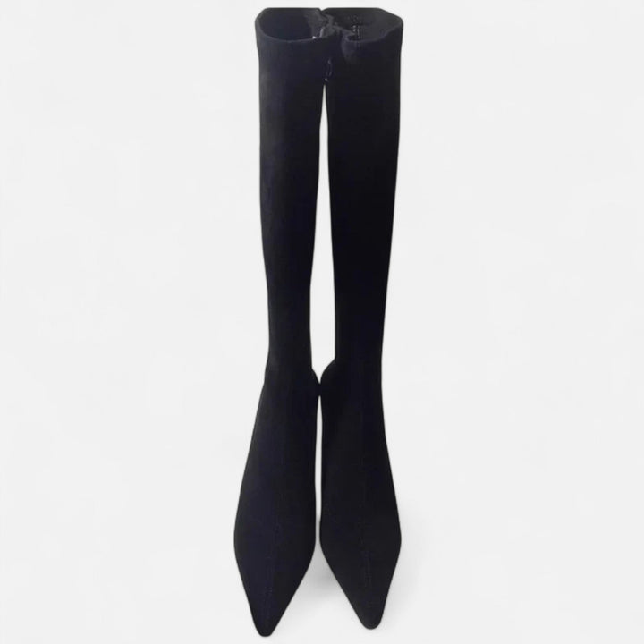 Women’s Zip Winter Knee High Boots | Heel