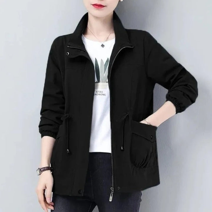 Women's Oversized Zip Up Winter Jacket | Collared