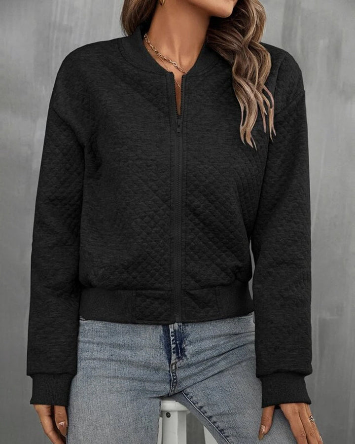 Women's Quilted Bomber Jacket | Stylish
