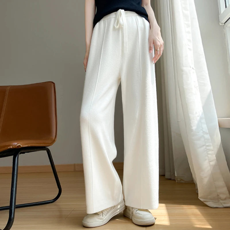 Women's Relaxed Fit Wide Leg Trousers | Winter