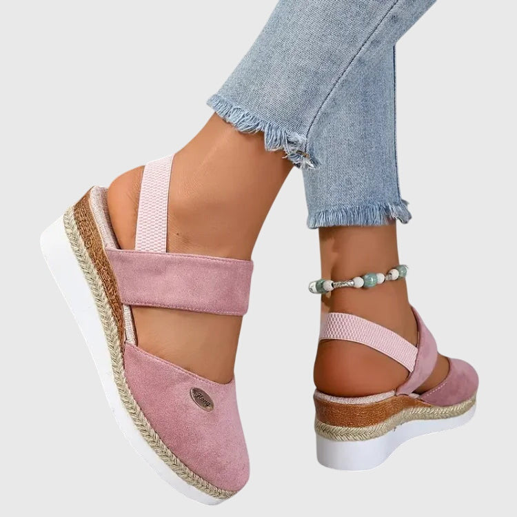 Women's Closed Toe Wide Fit Sandals | Ankle Strap