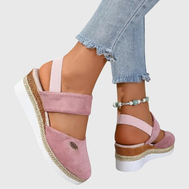Women's Closed Toe Wide Fit Sandals | Ankle Strap