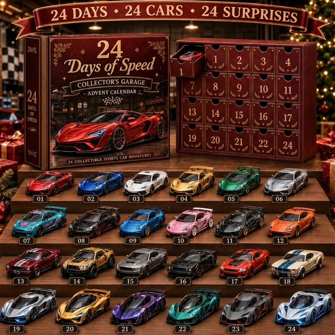 Christmas Sports Cars And Bikes Advent Calendar | 24 Days