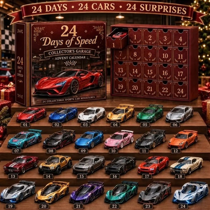 Christmas Sports Cars And Bikes Advent Calendar | 24 Days