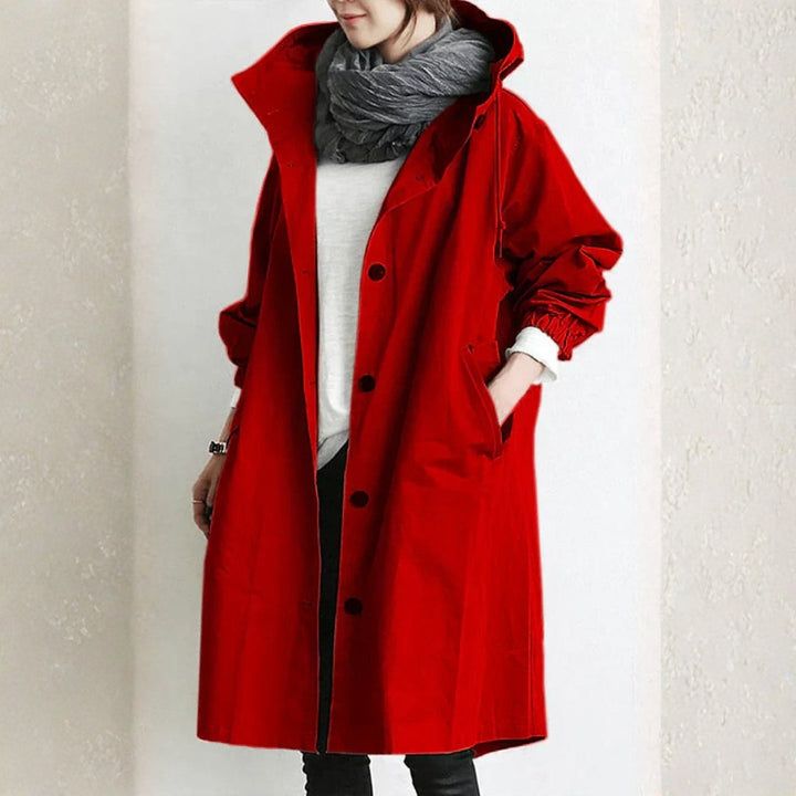Women's Long Winter Coat | Button Placket