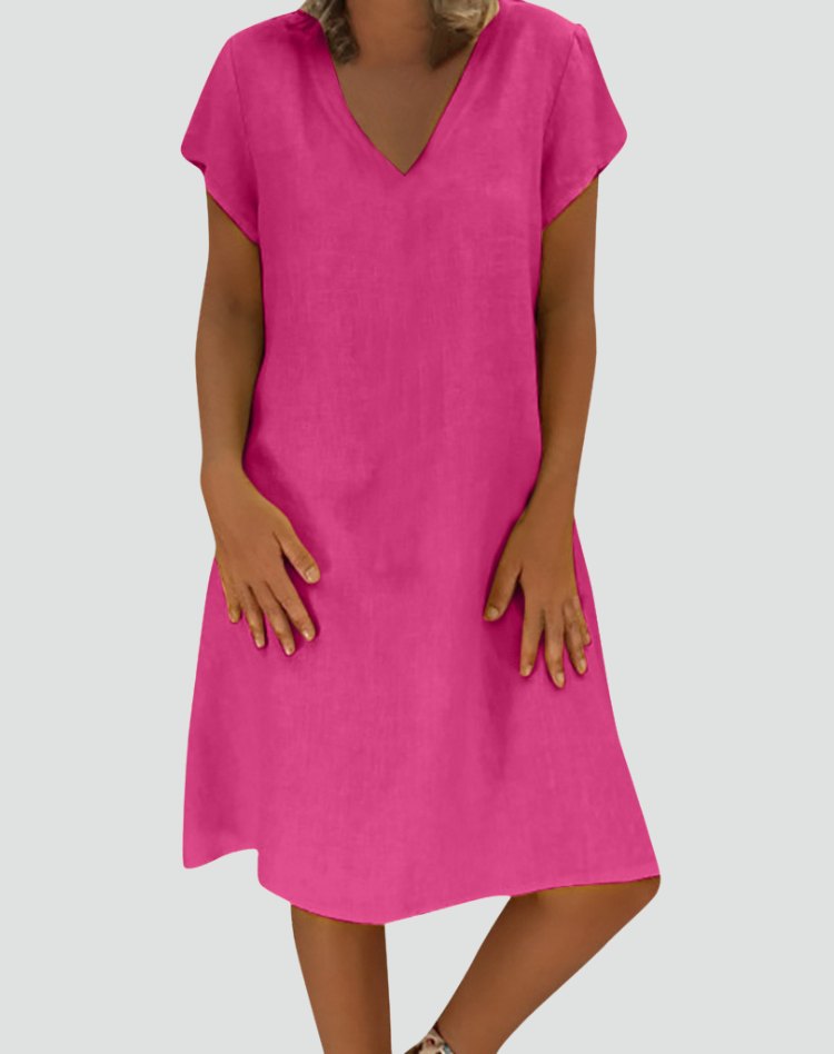Women's Summer Loose Fit Dress | Midi