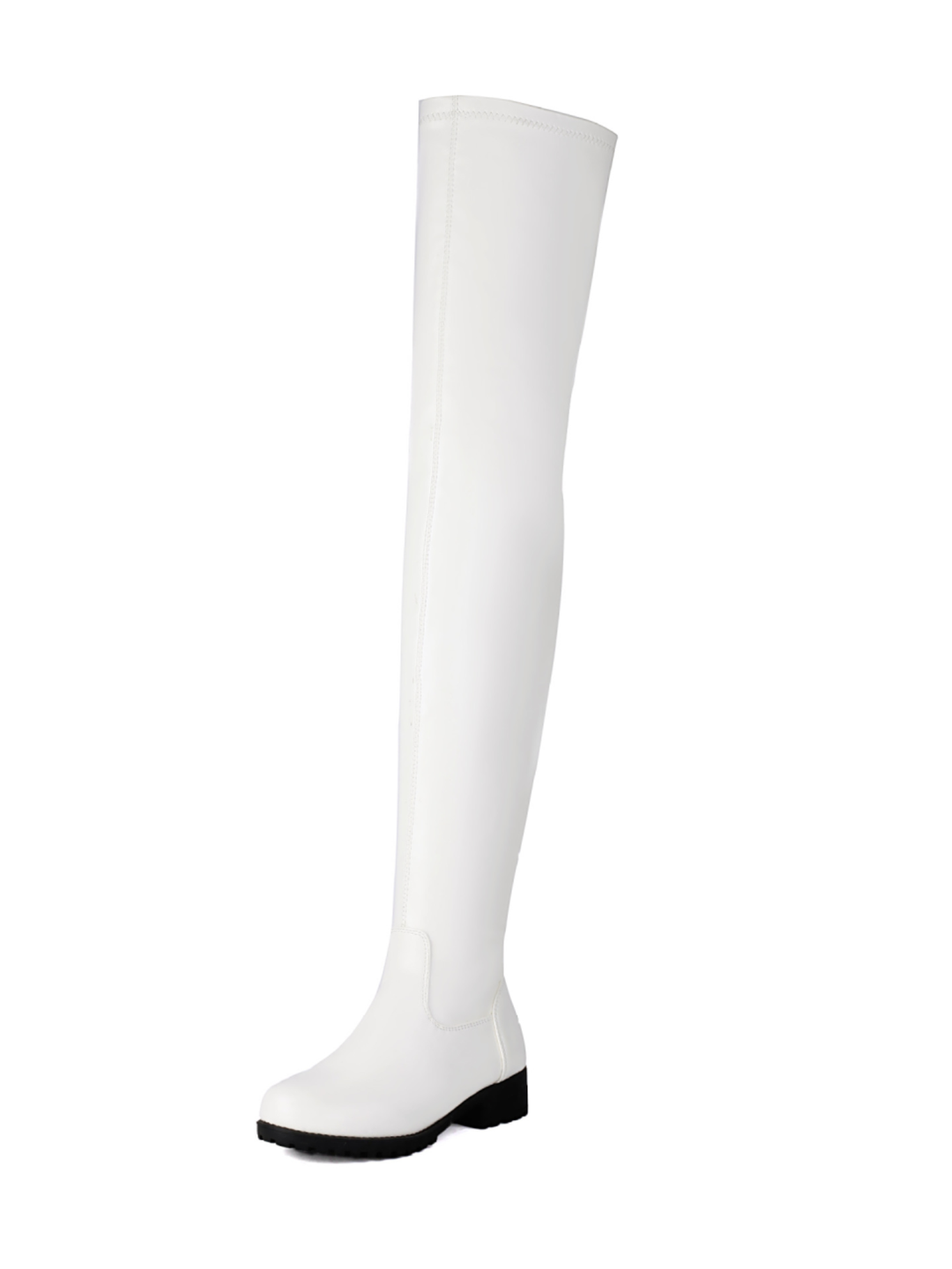 Women's Zip Over the Knee Boots | Low Heel