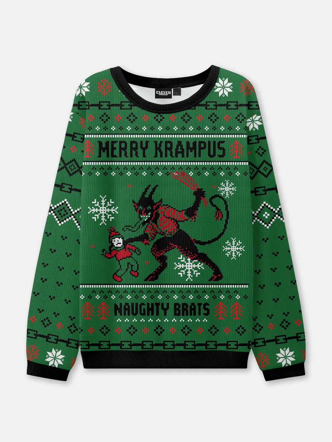 Unisex Printed Round Neck Knit Jumper | Christmas