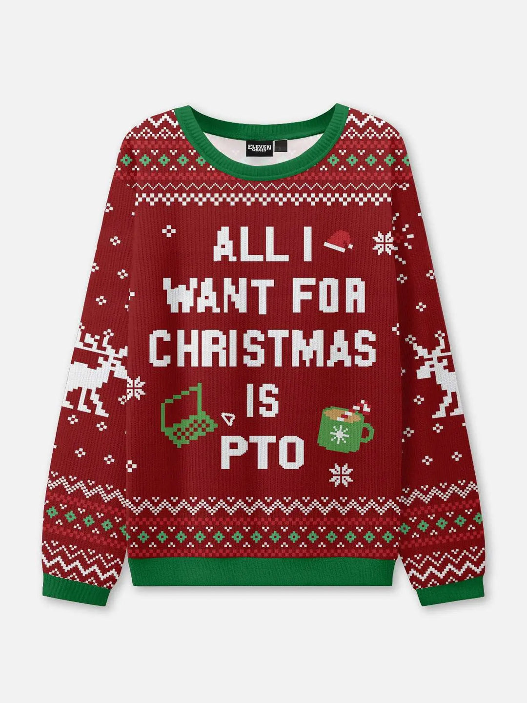 Unisex Winter Rib Christmas Knit Jumper | Round Neck