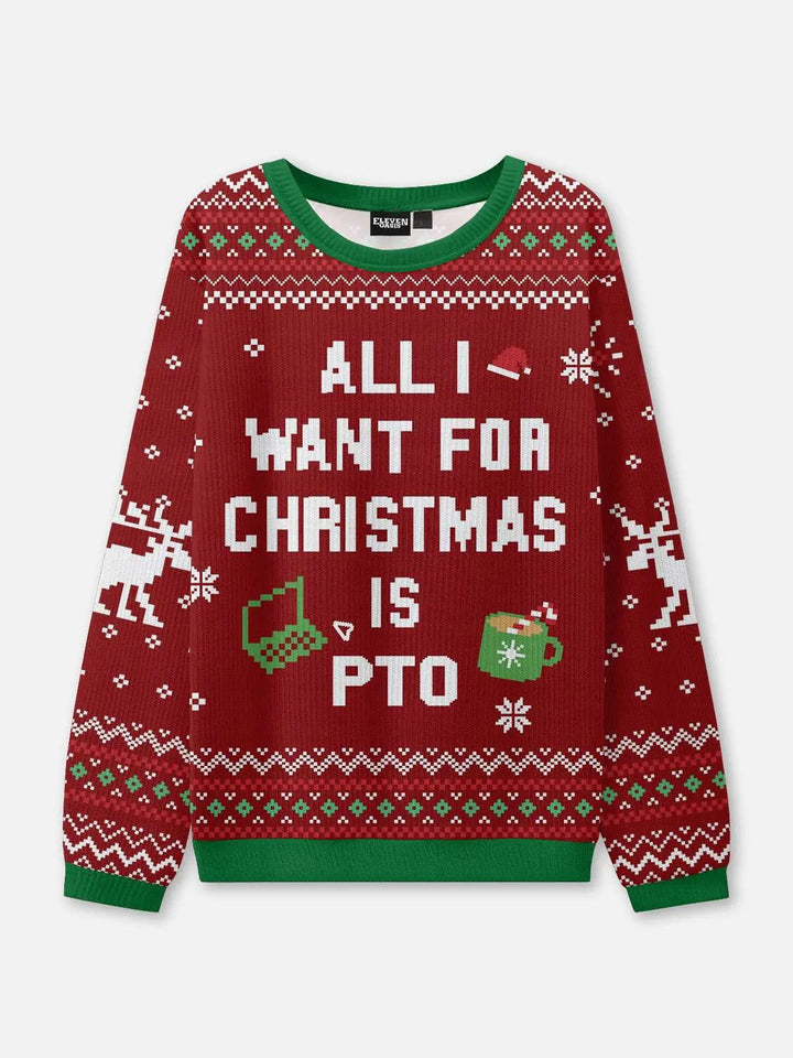 Unisex Winter Rib Christmas Knit Jumper | Round Neck