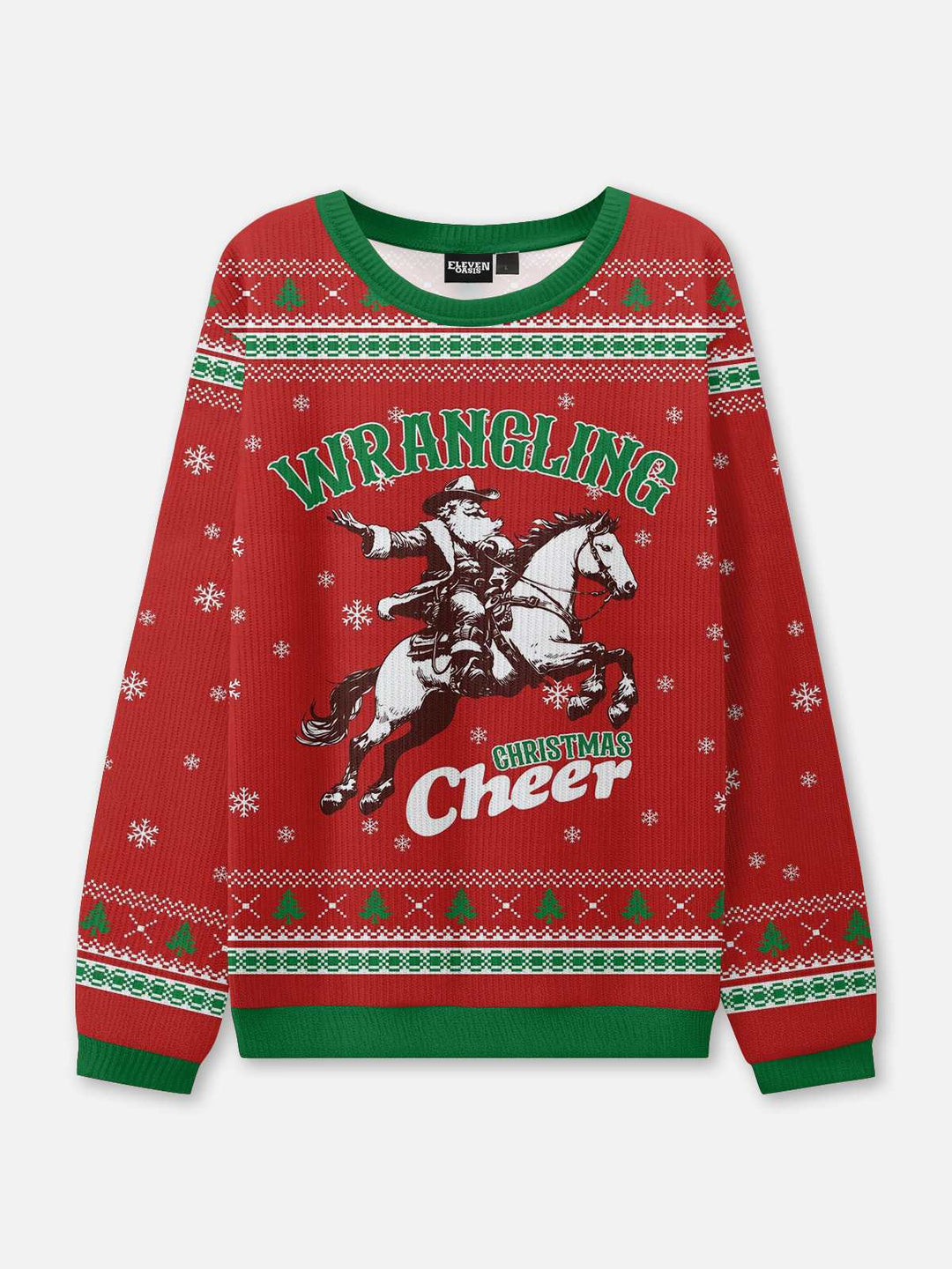 Unisex Round Neck Rib Christmas Knit Jumper | Winter