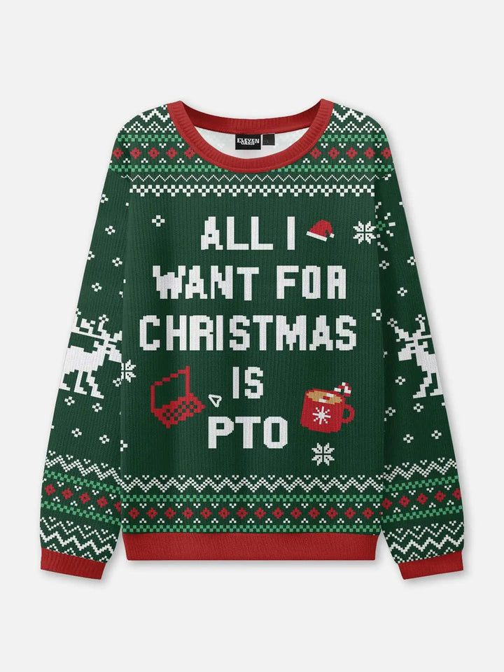 Unisex Winter Rib Christmas Knit Jumper | Round Neck