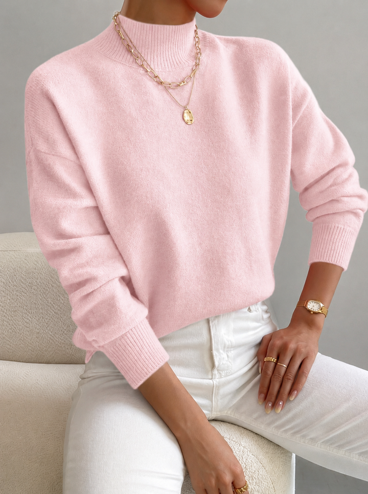 Women's Elegant Sweater | Mock Neck