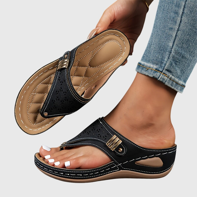 Women's Bohemian Casual Thong Comfort Sandals | Slip On