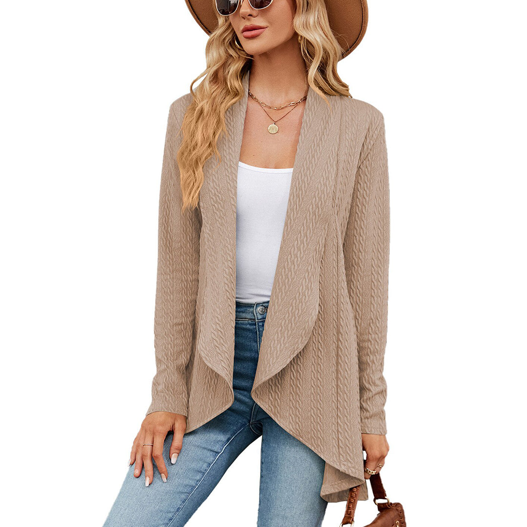 Women's Open Front Cable Knit Cardigan | Casual