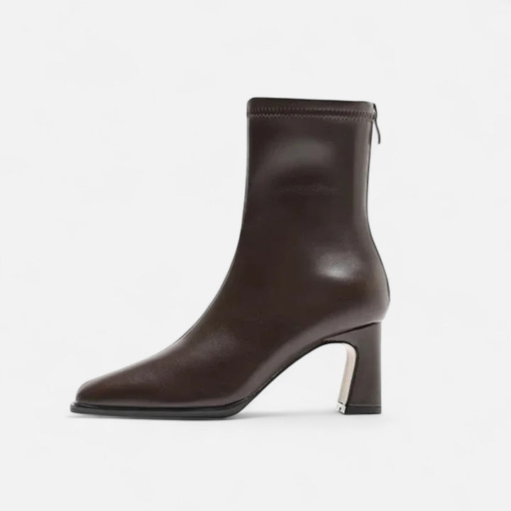 Women’s Winter Square Toe Ankle Boots | Heeled