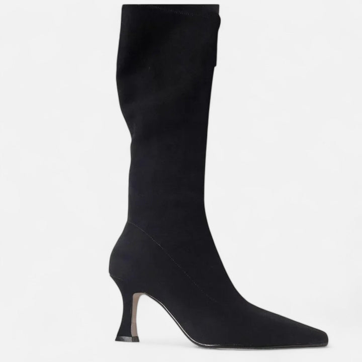 Women’s Zip Winter Knee High Boots | Heel