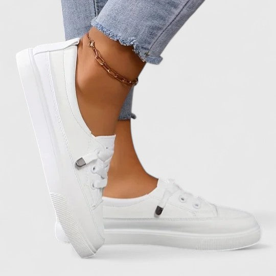 Women's Casual Lace Up Sneakers | Flat