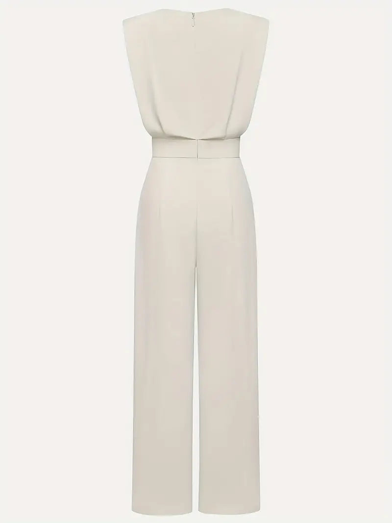 Women's Crew Neck Wide Leg Jumpsuit | Stylish