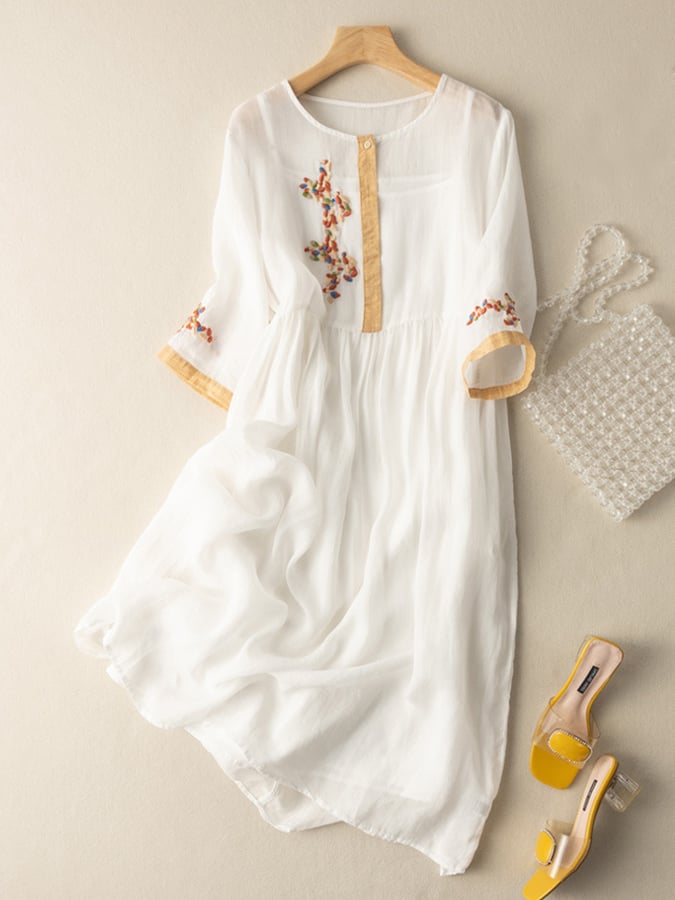 Women's Casual A-Line Dress | Midi