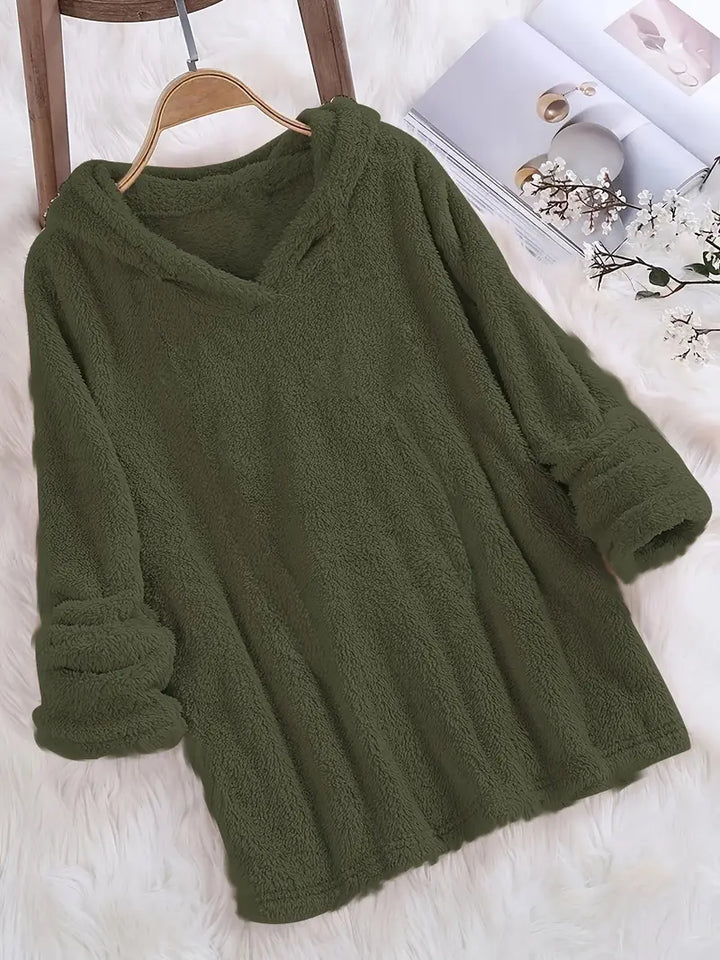 Women's Winter Knit Hoodie | Long Sleeve