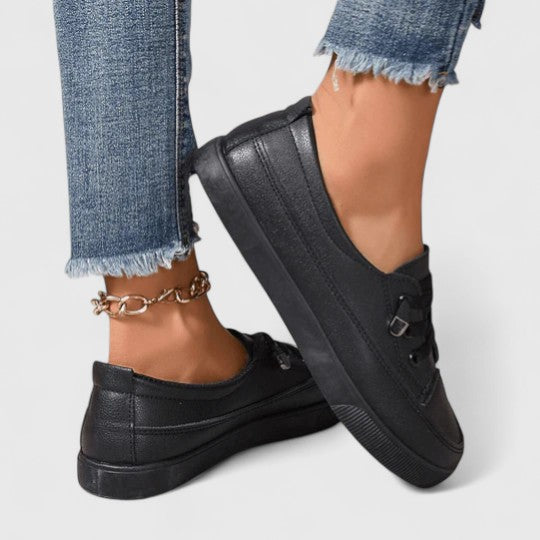Women's Casual Lace Up Sneakers | Flat