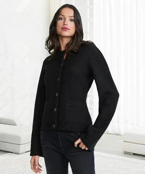 Women's Chic Knitted Cardigan | Button Front