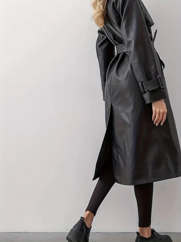 Women's Long Trench Coat | Belted