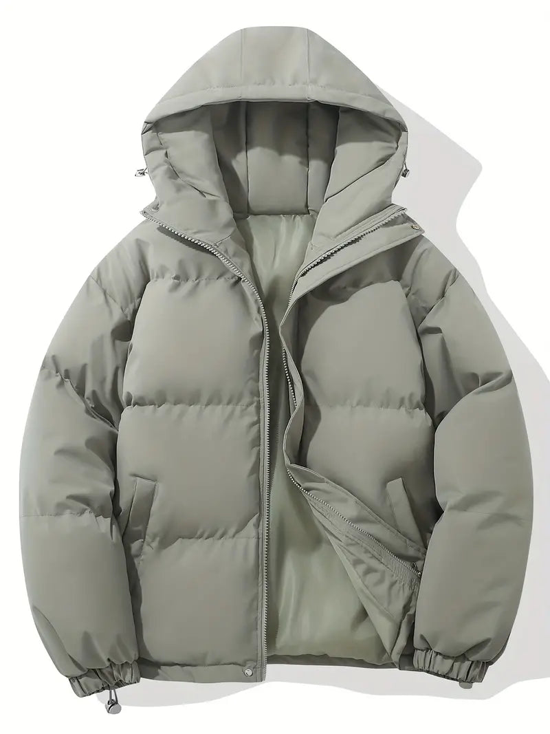 Women's Winter Zip Up Puffer Jacket | Hooded