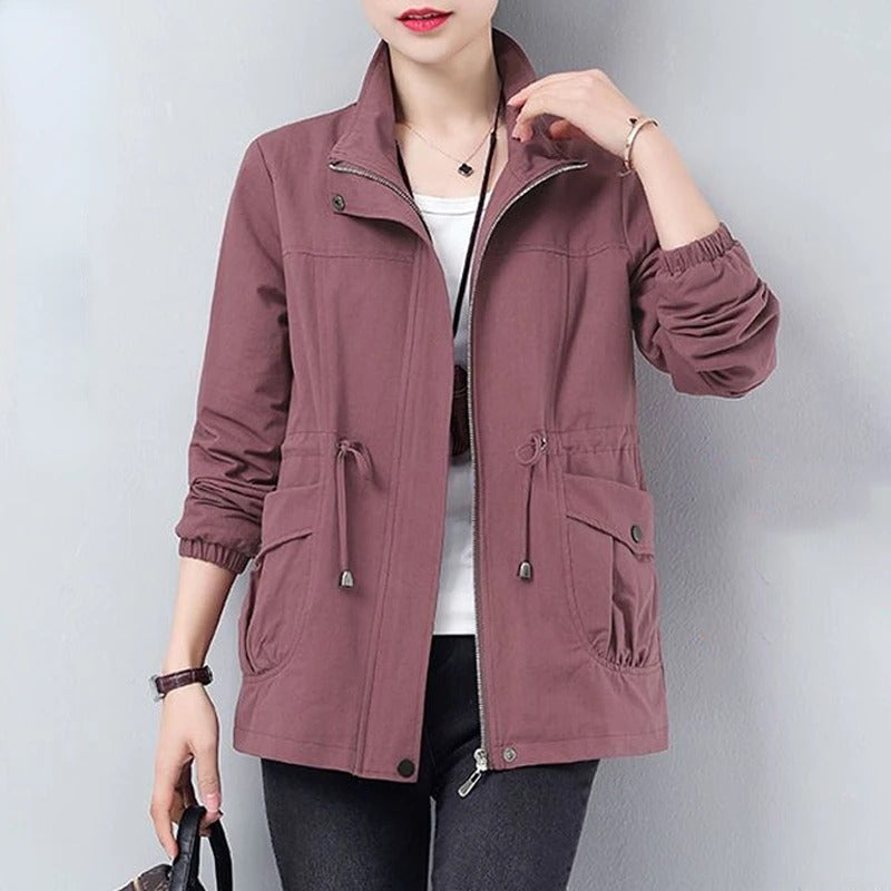 Women's Oversized Zip Up Winter Jacket | Collared
