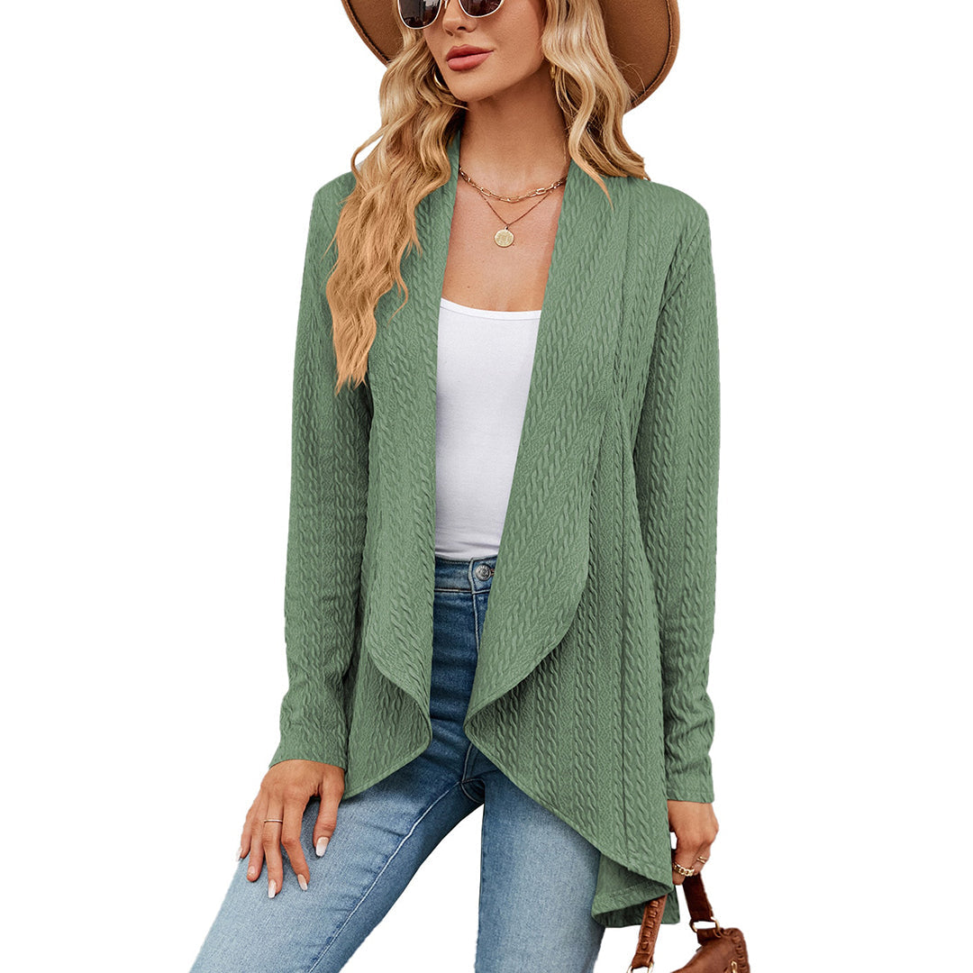 Women's Open Front Cable Knit Cardigan | Casual