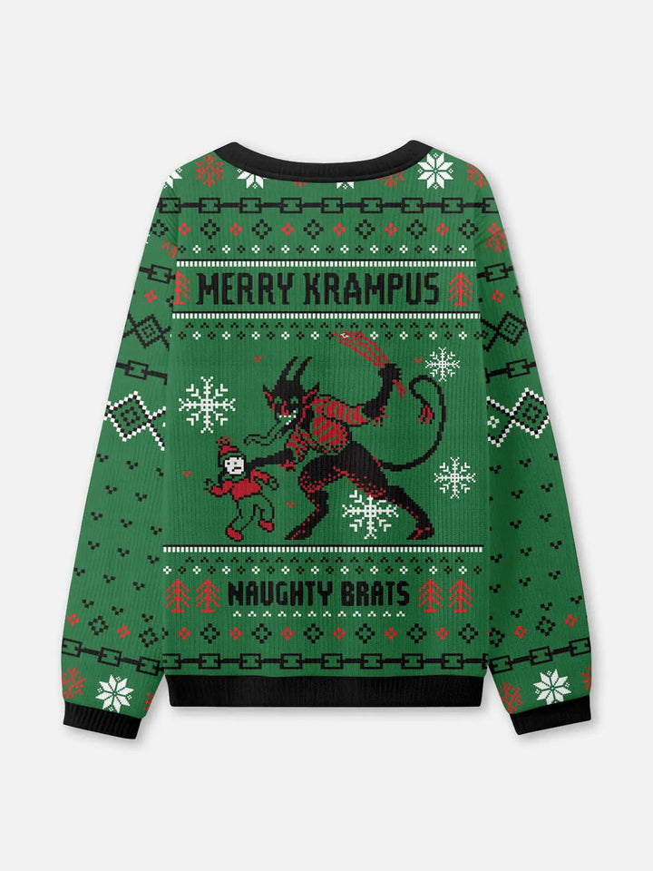 Unisex Printed Round Neck Knit Jumper | Christmas